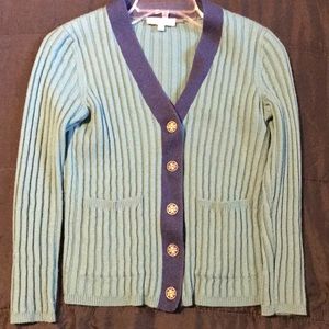 Tory Burch button down Sweater